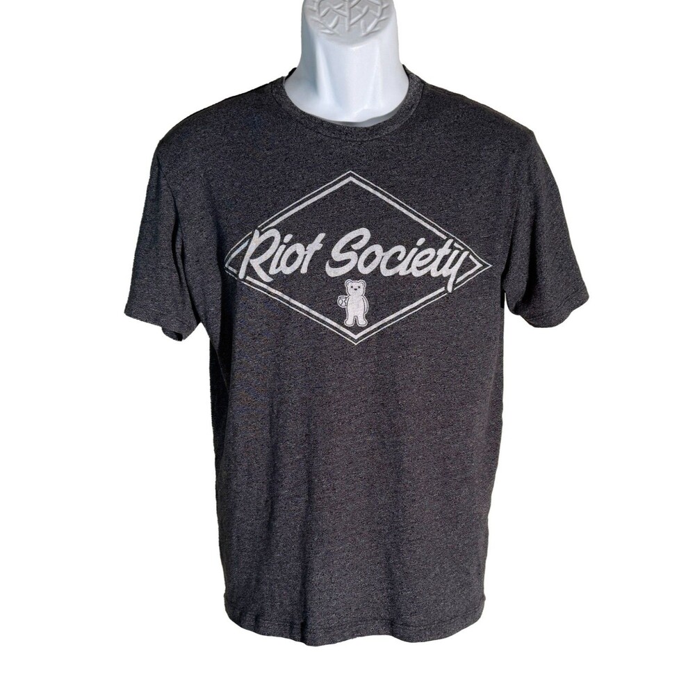 RIOT SOCIETY Short Sleeve Pull-Over T-Shirt Black Small‎